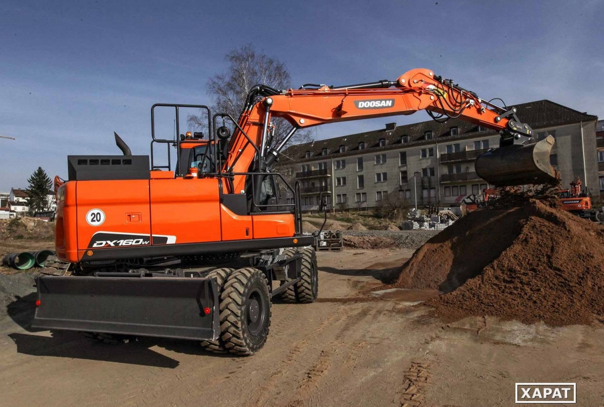 Колесный экскаватор Doosan DX 160W в аренду Екатеринбурге круглосуточно -  низкая цена